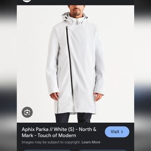 Men's White Hooded Jacket